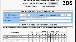 CENSO EDUCATIVO 2020  ESCALE TABLERO DIRECTORES [upl. by Atselec]