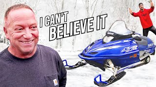 Fixing Strangers Dead Snowmobile FOR FREE Sitting 7 YEARS [upl. by Hedley]