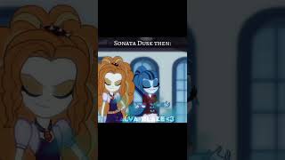 the Dazzlings then vs now Sonata Dusk 💙 mlp mylittlepony dazzlings edit [upl. by Annekcm485]