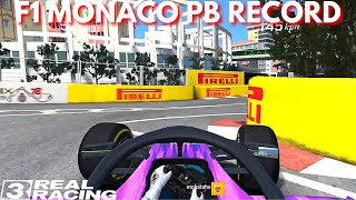 F1 Monaco PB Record Hotlap 57755s  Settings  Real Racing 3 [upl. by Martinelli]