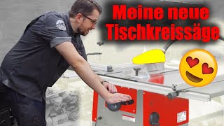 Holzmann TS 250 Tischkreissäge oder schon Formatkreissäge  Unboxing  Aufbau  Erster Test [upl. by Merv830]