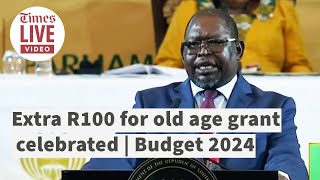 Uproar in parliament after R100 grant increase  Budget 2024 [upl. by Eirlav917]