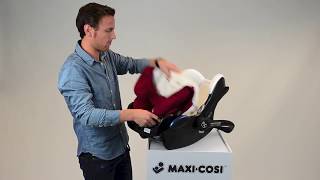 MaxiCosi l CabrioFix car seat l How to remove the cover [upl. by Ysle]