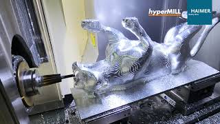 5 Axis Machining Panther  HAIMER  Open Mind [upl. by Yorgen]