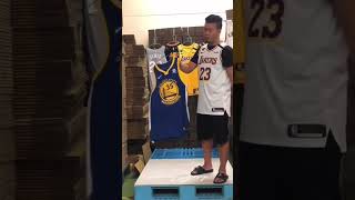 Jersey collection of NBA authentic jerseys [upl. by Hgielrak11]