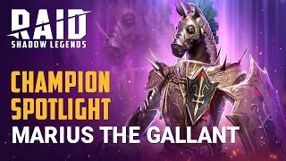 RAID Shadow Legends  Champion Spotlight  Marius the Gallant [upl. by Gilbertine855]