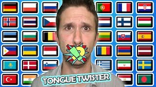 40 Kids Pronounce Tongue Twisters In 40 Different Languages [upl. by Uranie168]