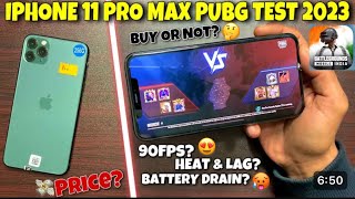 Refurbished iPhone 11 Pro Gaming Review🔥Bgmi 2023  performance Heating  Battery Test 👍 [upl. by Errecart]