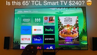 Is this 240 TCL 65” 4K TV worth it Unboxing Setup and Review of Series 4 Roku Smart TV [upl. by Cyrus]