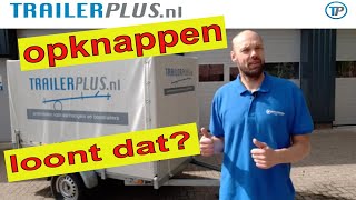 AANHANGER OPKNAPPEN AANHANGER RENOVEREN AANHANGWAGEN OPKNAPPENkan dat uit voor mijn aanhanger [upl. by Kirred]