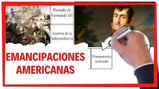 CAUSAS DE LA INDEPENDENCIA 🔴 La emancipación de HISPANOAMÉRICA 🌎 [upl. by Yruam]