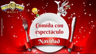 Comida con espectáculo de Navidad en Parque Warner [upl. by Tenom]