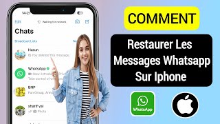 Comment restaurer les messages Whatsapp sur iPhone  Sauvegarder le message WhatsApp sur iPhone [upl. by Hut739]