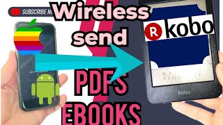 How to wireless transfer  sideload books onto Kobo Clara ereader from mobile [upl. by Jehu]