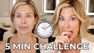 5Minute GRWM Challenge Speedy Morning Routine  Dominique Sachse [upl. by Nerac]