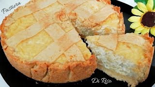 quotPASTIERA Napoletana DI RISO Senza Grano Cotto  Dolce Pasquale Con Pasta Frolla E Ricottaquot [upl. by Hewart]