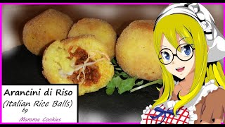 ARANCINI DI RISO  italian rice balls  BY MAMMA COOKIES [upl. by Esadnac]