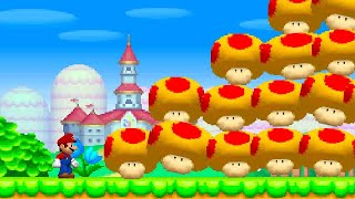 Can Mario Collect 999 Mega Mushrooms in New Super Mario Bros DS [upl. by Aubrie]