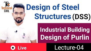 Design Of Steel Structure  Industrial Building  Lec04 [upl. by Mcgee636]