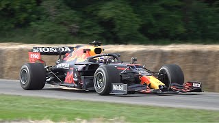 Celebrating 20 Years of Red Bull in F1 Max Verstappen RB16B Sergio Perez RB18 Coulthard Webber [upl. by Oliva]