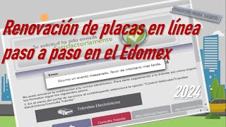 Reemplaca paso a paso en el Edomex renovación en línea con envío de documentos🚗🚕🚙 [upl. by Hallerson]