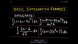 ❖ Basic Integration Problems ❖ [upl. by Bakeman]