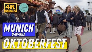 Oktoberfest  Munich 2022  4K  Walking Video Wiesn [upl. by Sara-Ann]