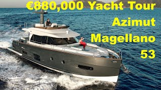 €880000 Yacht Tour  Azimut Magellano 53 [upl. by Llesirg]