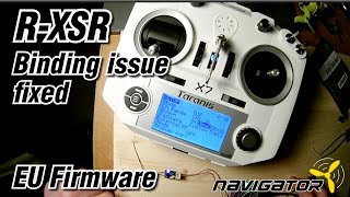 FrSky RXSR Binding Issue Fix EU LBT Firmware English [upl. by Ardisj]