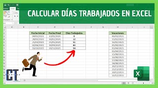 Como calcular los DIAS TRABAJADOS en EXCEL [upl. by Jonette]