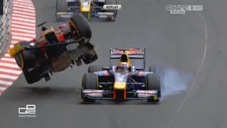 Biggest GP2F2 Crashes at Monaco 20102023 [upl. by Gertruda56]