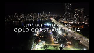 Ultra Music Festival 2024  Gold Coast Australia  Drone 4k [upl. by Zevahc]