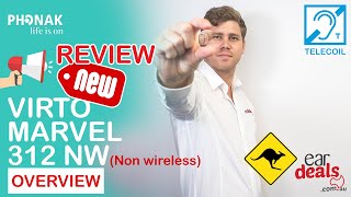 Phonak Virto Marvel 312 NW Non WirelessNon Bluetooth Review [upl. by Nairadas]