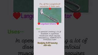 Picture of the Langenback retractor amptheir usesbscnursing medicaldevice gnmanmmedicalhospital [upl. by Mena640]