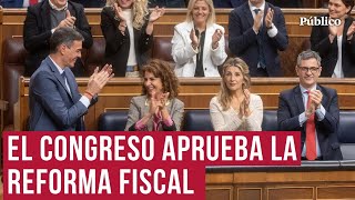 El Gobierno se apunta otro tanto y aprueba la reforma fiscal con el apoyo de Podemos [upl. by Naharba661]