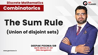 Lecture 2  The Sum Rule of Counting  Combinatorics  Discrete Mathematics  Deepak Poonia [upl. by Schalles]