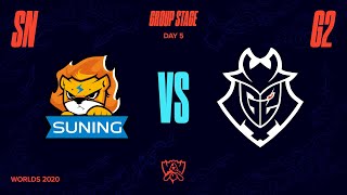 SN vs G2  Tiebreaker  Worlds Group Stage Day 5  Suning vs G2 Esports 2020 [upl. by Markus]