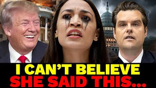 You WONT BELIEVE What AOC Said As Matt Gaetz Backs Out As AG [upl. by Gilchrist996]