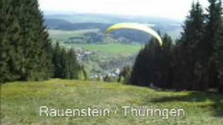 Gleitschirmfliegen in Rauenstein Thüringen [upl. by Lyontine]