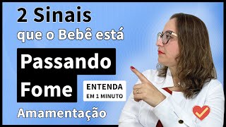 2 Sinais que Seu Bebê pode estar Passando Fome na Amamentação [upl. by Attirehs280]