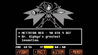 Undertale  Mettaton NEO Boss Fight [upl. by Ahsiekahs]