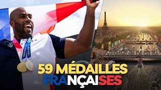 Mes 59 Médailles Françaises aux JO de Paris 2024 [upl. by Aitnis]