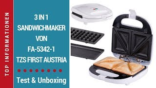 ☑ Was kann dieser Sandwichmaker ► TZS First Austria FA53421 Sandwichmaker ► Test [upl. by Hoon804]