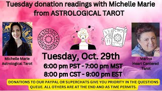 Tuesday readings with Michelle Marie of ASTROLOGICAL TAROT [upl. by Auof370]