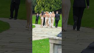 Bride and Bridesmaids are excited for the Wedding entrance wedding love lifestyle fyp foryou [upl. by Ardnikat]