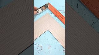 How to perfectly connect 2 pieces of flooring of different withs in a corner shorts diy tips [upl. by Celinka]