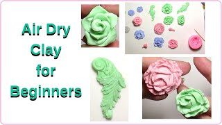 Air Dry Clay for Beginners  You can Use Many Molds [upl. by Ellebanna]