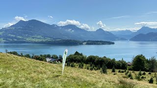 Switzerland Hidden beauty over lake Luzern  Schlöß Meggenhorn 🇨🇭 [upl. by Tallia]