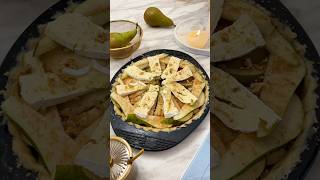 The best combo 😍 Pear amp Camembert Pie 🥧 recipe in desc aestheticcooking asmr [upl. by Alicsirp]