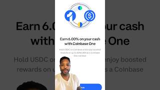 6 APY on USDC Stablecoin on Coinbase with Coinbase One  High Yield crypto cryptocurrency [upl. by Eninnaj]